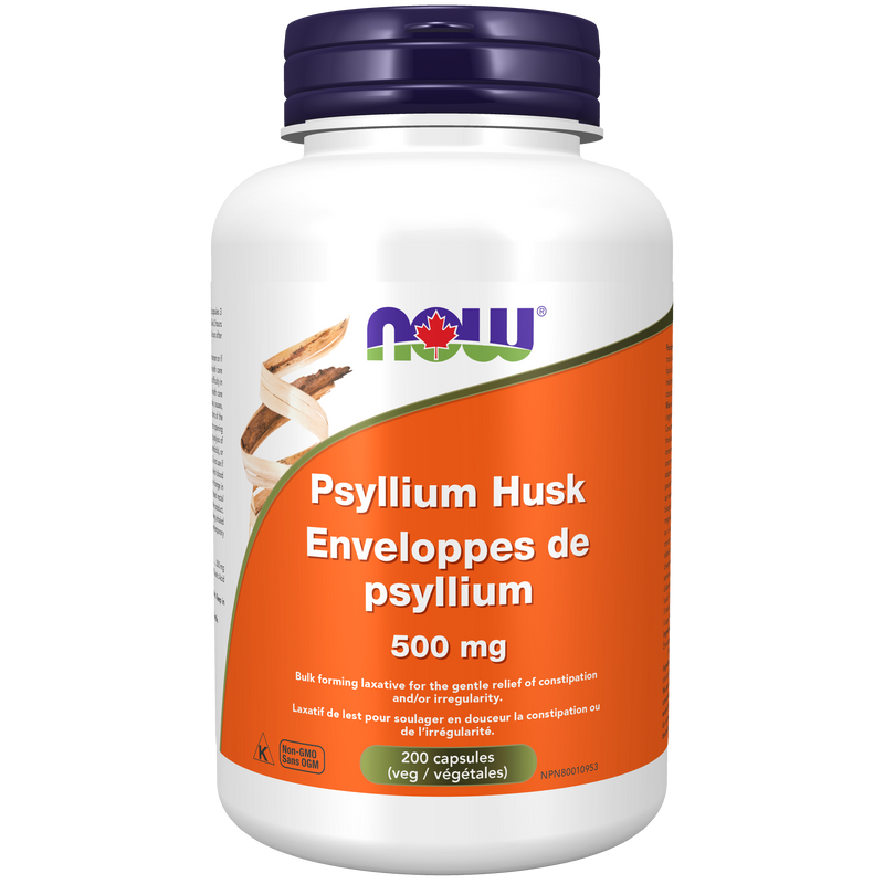 NOW Psyllium Husk 500 mg (200 VCaps)