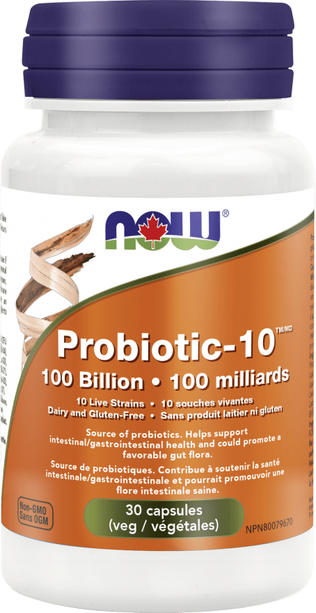 NOW Probiotic-10 100 Billion 30 VCaps Image 1