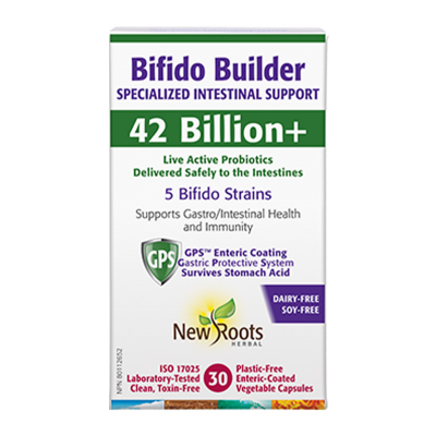 New Roots Bifido Builder Live Active Probiotics (30 VCaps)