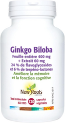 New Roots Ginkgo Biloba 60 MG (120 Caps)