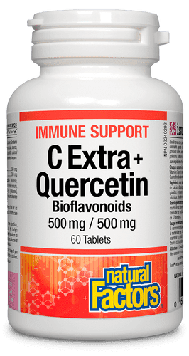 Natural Factors C Extra + Quercetin Bioflavonoids 500 mg Tablets Image 1