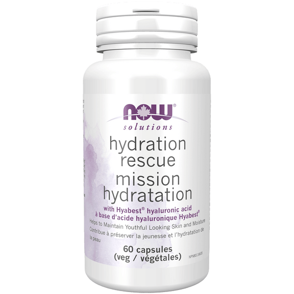 NOW Hydration Rescue Hyaluronic acid (60 VCaps)
