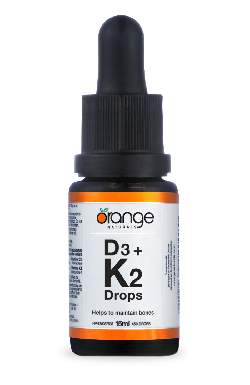 Orange Naturals D3+K2 Drops (15 mL)