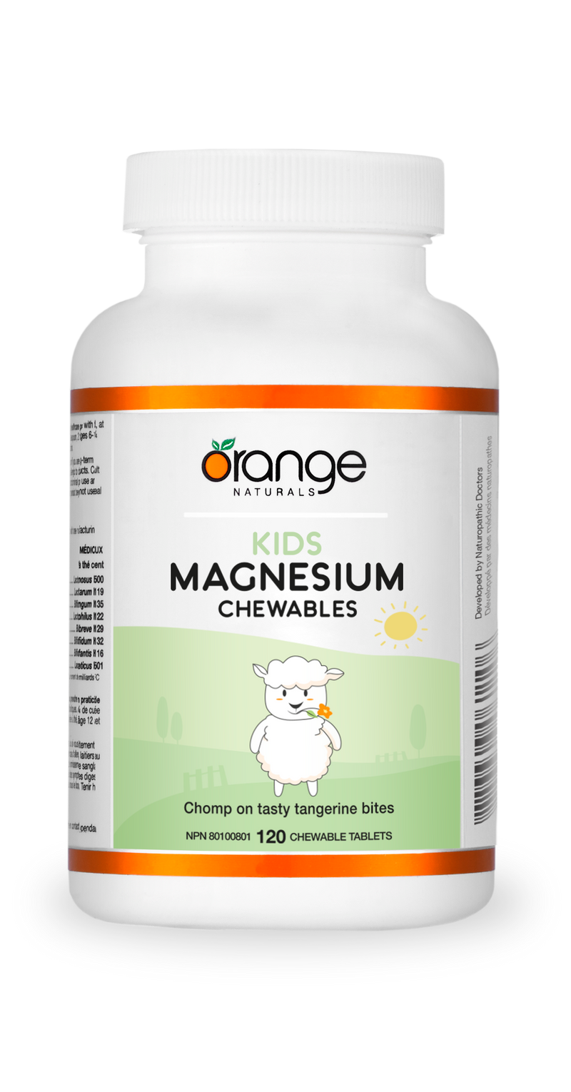 Orange Naturals Kids Magnesium Chewables 50 mg (120 Tablets)