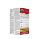 Garden of Life Organics Plant Collagen Builder bottle with its box packaging, accompanied by a few tablets, emphasizing its vegan, gluten-free, and kosher certifications.