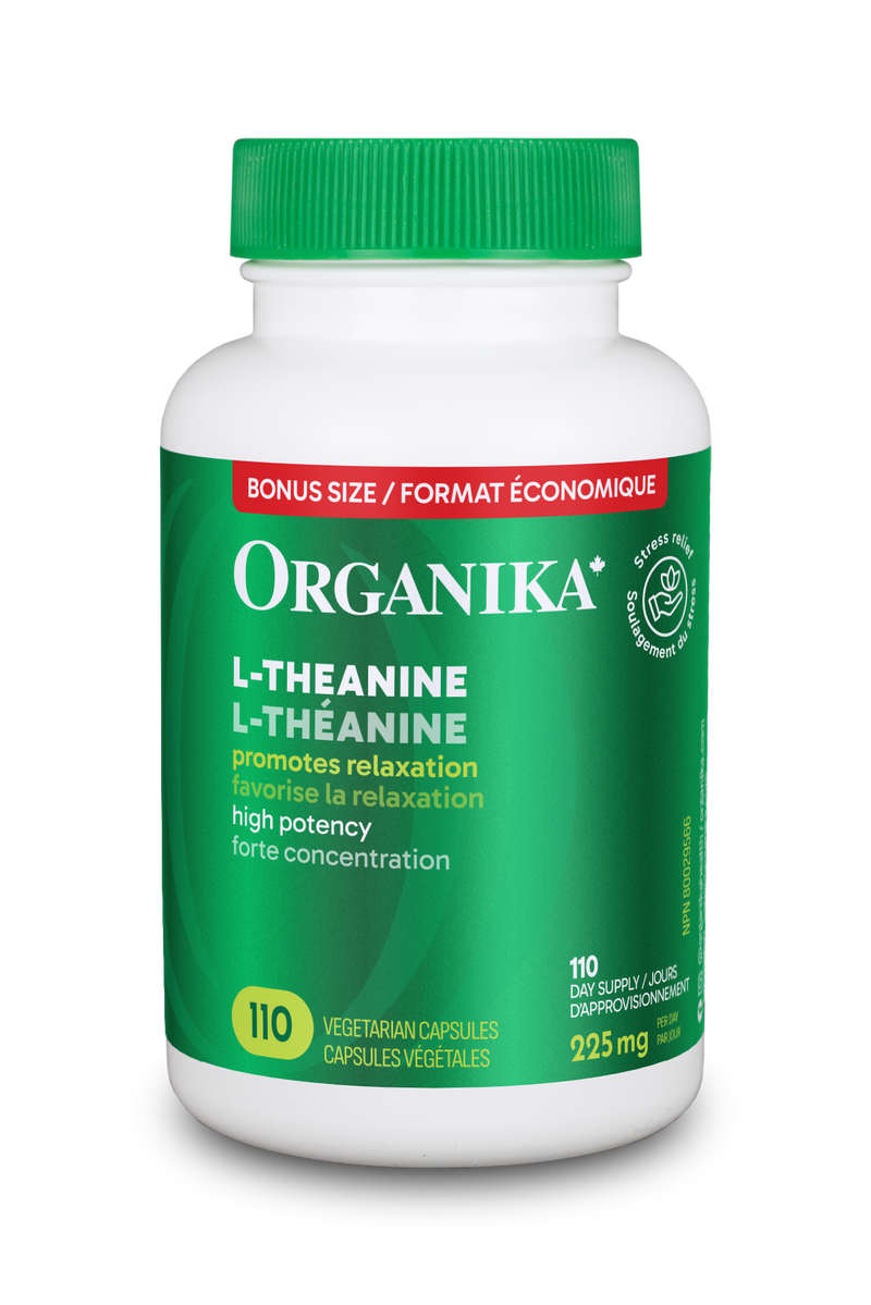 Organika L-Theanine 225 mg BONUS SIZE (110 VCaps)