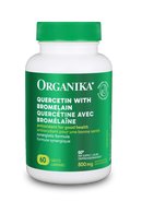 Organika Quercetin capsules for immune support and antioxidant protection.