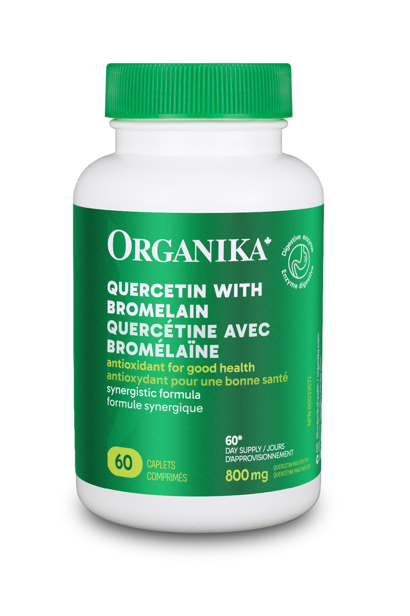 Organika Quercetin with Bromelain 500 mg (Caplets)