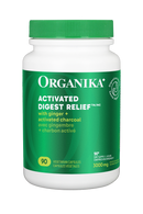 Organika Digest Relief Ginger with Activated Charcoal (90 VCaps)