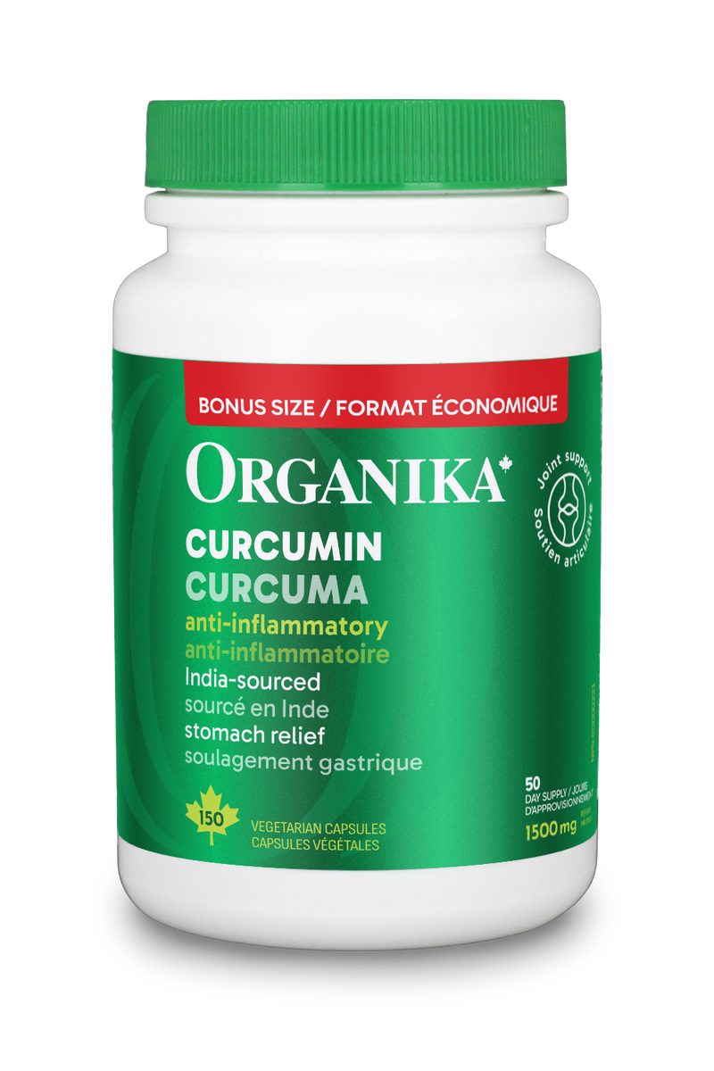 Organika Curcumin 500 mg BONUS SIZE (150 Capsules)
