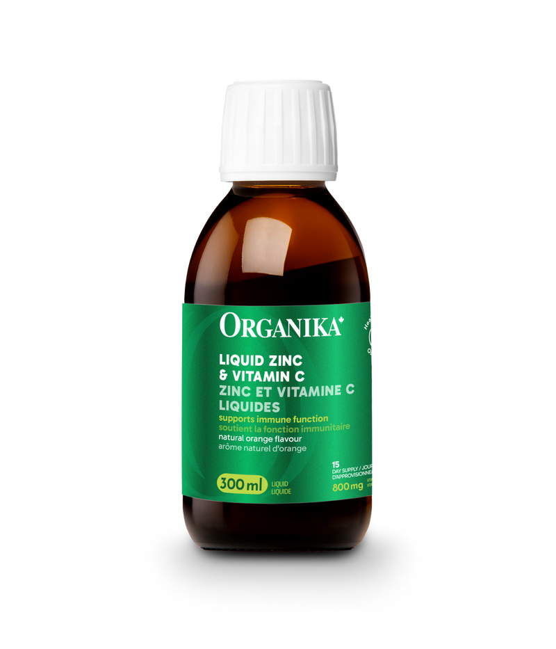 Organika Liquid Zinc & Vitamin C - Orange (300 mL)