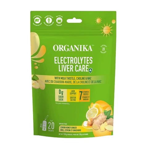 Organika Electrolytes Liver Care - Lemon Honey Ginger (120 g)