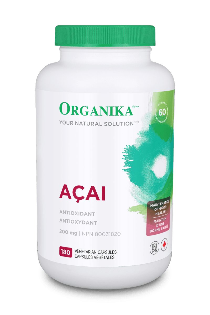 Organika Acai Antioxidant 200 mg 180 VCaps Image 1