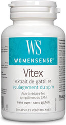 WomenSense Vitex Chasteberry Extract bottle placed on a neutral background, emphasizing natural health branding.