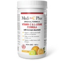 Container of Medi-C Plus Vitamin C & L-Lysine Formula with Calcium Ascorbate, citrus flavor, 300g size.