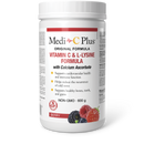 Berry-flavored Medi-C Plus Vitamin C & L-Lysine Formula with Calcium Ascorbate, designed to boost immunity and promote collagen health.