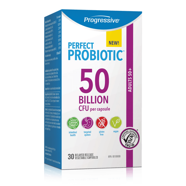 Progressive Perfect Probiotic Adults 50+ 50 Billion CFU 30 VCaps Image 1