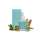 Apothekary Rescue Blos supplement bottle and packaging on a white background
