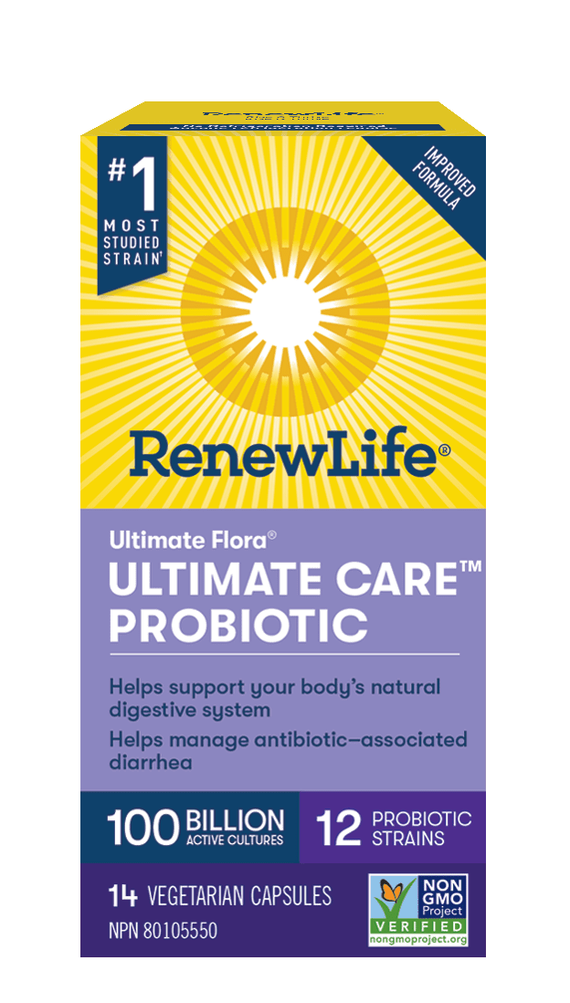 Renew Life Flora Ultimate Care Probiotic 100 Billion - Shelf Stable VCaps Image 1
