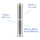 A portable alkaline water filter stick that allows users to enjoy clean, mineralized, and alkaline water wherever they go, whether at home, office, or outdoor activities.