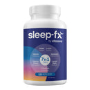 Front view of Sleep-Fx Natural Sleep Aid bottle with 120 vegetarian capsules