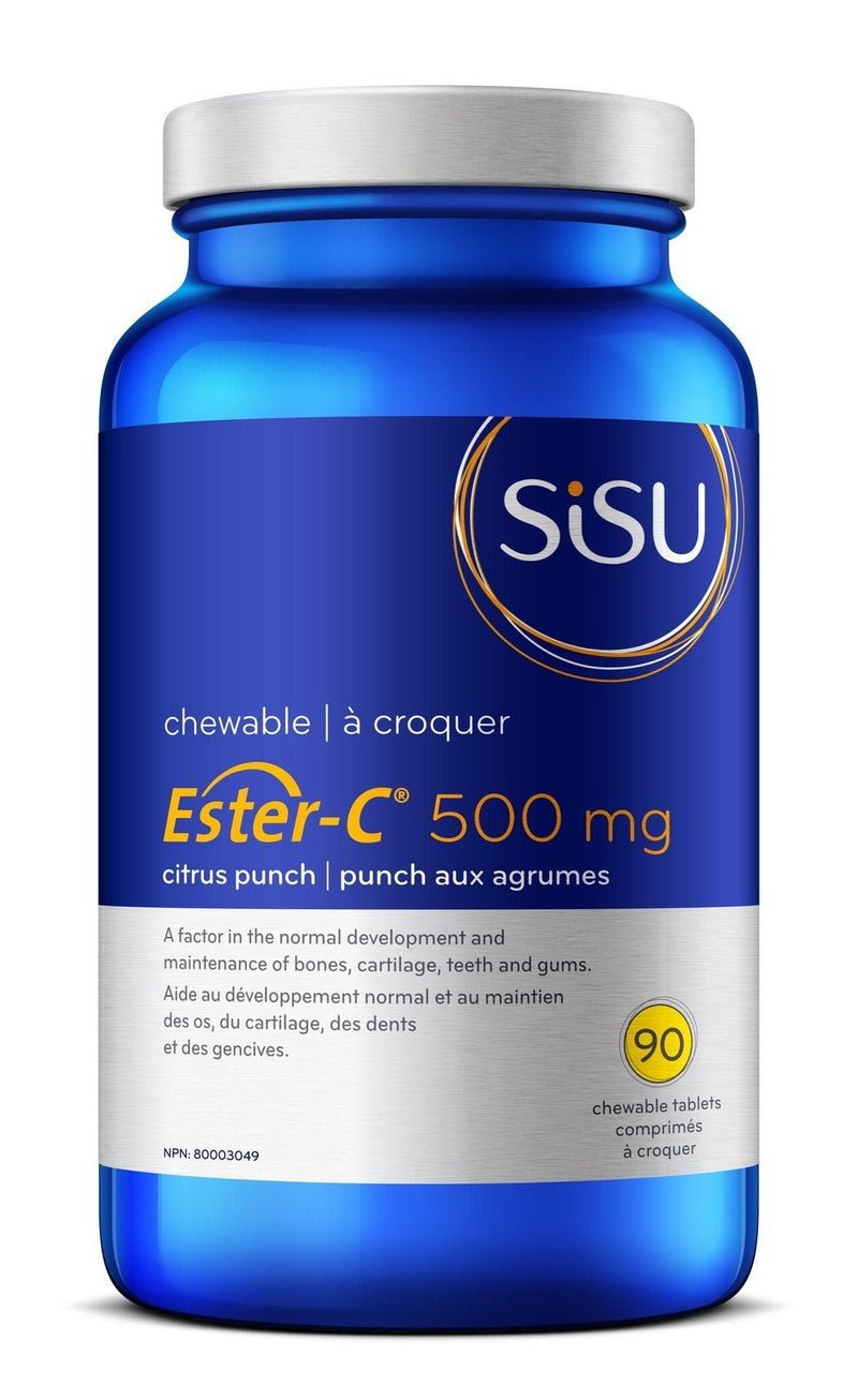 Sisu Ester-C - Citrus Punch 500 mg 90 Chewable Tablets Image 1