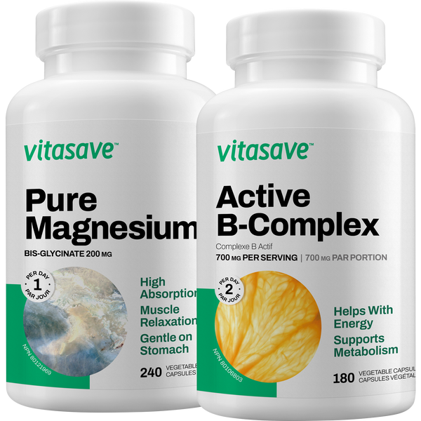 Vitasave Energy Bundle (B-Complex + Magnesium)