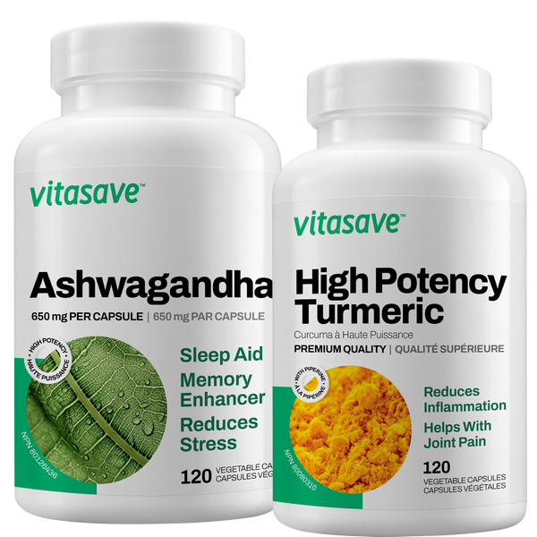 Vitasave Herbal Bundle (Turmeric + Ashwagandha)