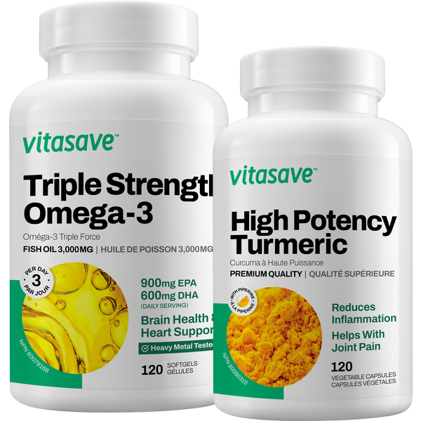 Vitasave Inflammation Bundle (Omega-3 + Turmeric)