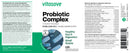 A bottle of Vitasave Probiotic Complex with a label stating 50 Billion Live Cells and that it's shelf stable. The product is made in Canada.