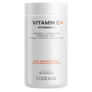 Bottle of Codeage Vitamin C 1500mg with 180 capsules for immune support and antioxidant benefits.