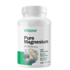 Vitasave Magnesium Bisglycinate 200 mg (120 Capsules)