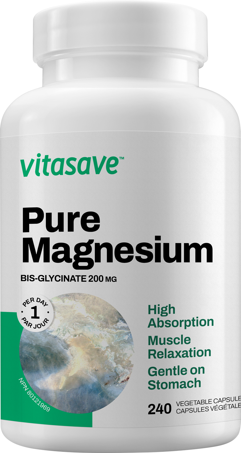 Vitasave Magnesium Bisglycinate 200 mg (240 Capsules)