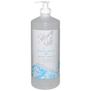 A 32oz clear plastic bottle with a pump dispenser, labeled 'Slippery Stuff Personal Lubricant Gel' with a blue and white label design.