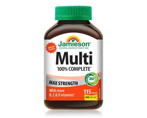 Jamieson 100% Complete Multivitamin, Max Strength (115 Caplets)