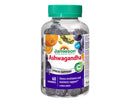 A bottle of Jamieson Ashwagandha gummies with citrus grape flavor, containing 60 gummies for stress support.