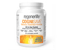 A container of Natural Factors RegenerLife CogniSave Memory Retention Formula with 30 convenient packets, highlighting nutritional support for cognitive health and brain function.