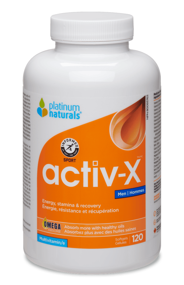 Platinum Naturals Activ-X Multivitamin for Men (120 Softgels)