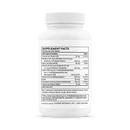 Side view of Thorne Research Stress B-Complex bottle, illustrating the product's gluten-free certification and highlighting its suitability for individuals seeking support for stress and energy levels.