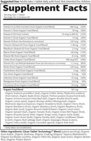 Front view of Garden of Life MyKind Organics Men's Once Daily Multivitamin bottle, providing essential vitamins and minerals for men’s wellness.