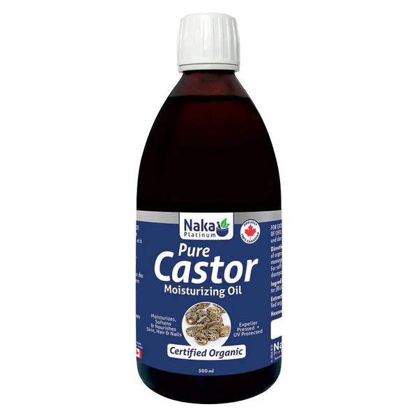 Naka Organic Castor oil glass bottle (300ml)