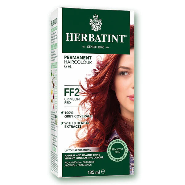Herbatint Permanent Herbal Haircolor Gel - FF2 Crimson Red (135 mL)
