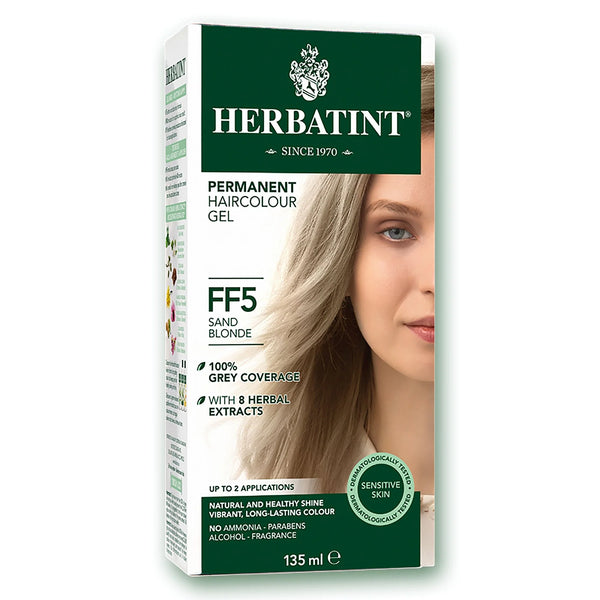 Herbatint Permanent Herbal Haircolor Gel - FF5 Sand Blonde (135 mL)