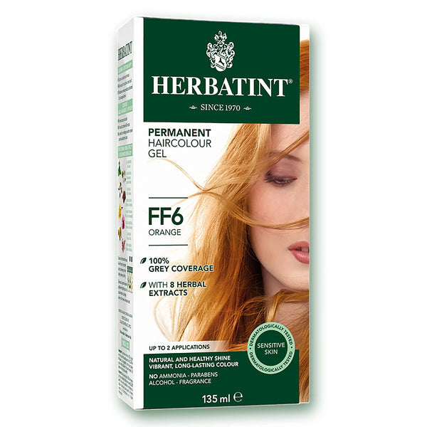 Herbatint Permanent Herbal Haircolor Gel - FF6 Orange (135 mL)