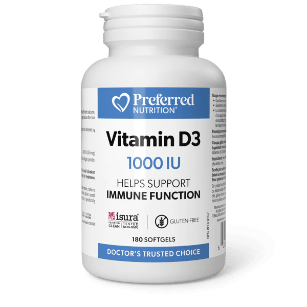 Preferred Nutrition Vitamin D3 (180 Softgels)