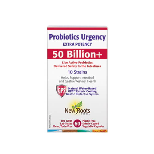New Roots Probiotics Urgency 50 Billion+ (VCaps)
