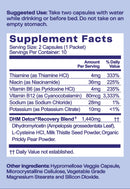 Close-up of No Days Wasted DHM Blend Capsules - Clear view of the capsules for hangover relief.