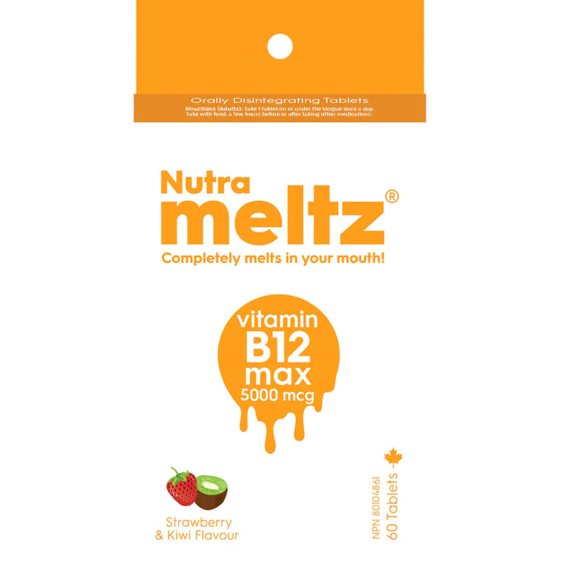 Nutrameltz Vitamin B12 Max 5000 mcg - Strawberry (60 Tablets)