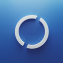 Hand holding two glossy oval-shaped capsules from Codeage L‑Glutathione, highlighting their size and soft-gel texture.