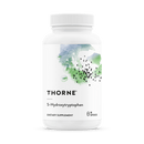Thorne Research 5-Hydroxytryptophan (90 Capsules) bottle for mood and sleep support, featuring a white label with blue and green accents.